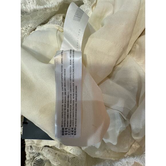 EN SAISON NWT $148 Agathe Natural Embroidered Floral Top Size 3X - Picture 10 of 10